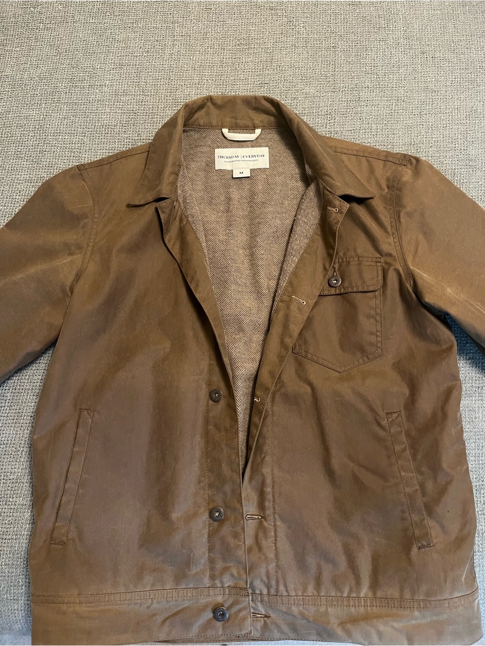 Brown Wax Canvas Field Jacket
